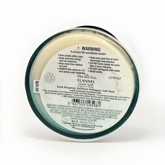 Bath and Body Works Flannel 3 Wick Candle - Picture 3 of 3